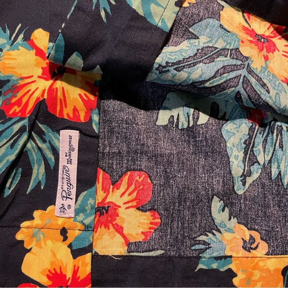 NWT Original Penguin Men’s Floral Graphic Shirt, size Large. Tropical button up. - Picture 6 of 14